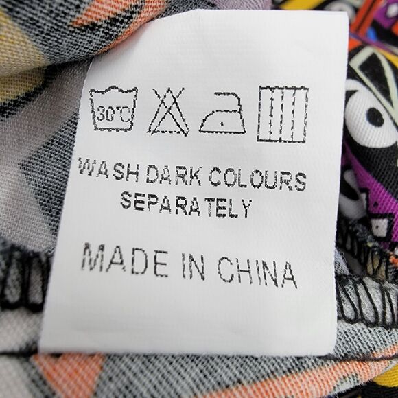 Hanpceirs Dress Womens Medium Geo Print Swing Colorful Zip Back Retro Cocktail - Picture 11 of 13